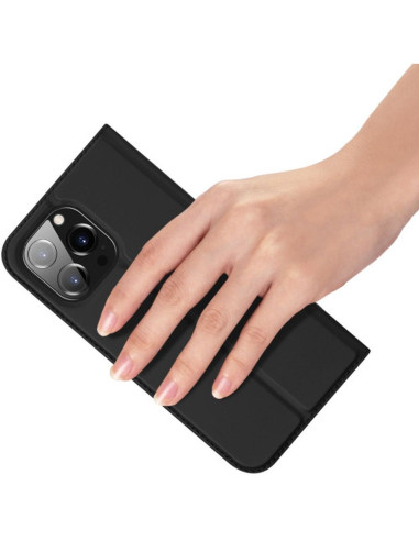 DUX DUCIS Skin Pro - Coque à rabat pour Apple iPhone 15 Pro noir