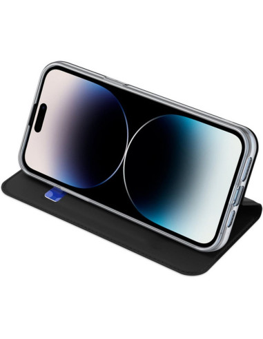 DUX DUCIS Skin Pro - Coque à rabat pour Apple iPhone 15 Pro noir