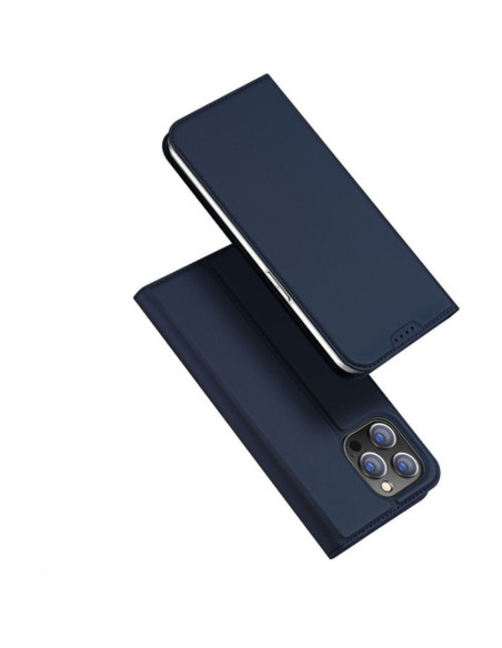 DUX DUCIS Skin Pro - Coque à rabat pour Apple iPhone 15 Pro bleu