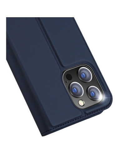 DUX DUCIS Skin Pro - Coque à rabat pour Apple iPhone 15 Pro bleu