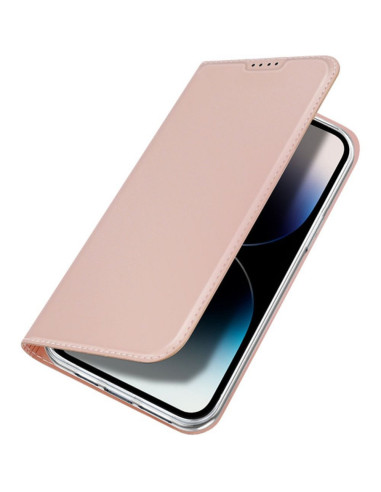 DUX DUCIS Skin Pro - Coque à rabat pour Apple iPhone 15 Pro rose