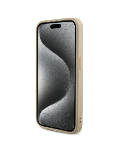 GUESS Coque pour IPHONE 14 Pro GUHCP14LPSAIRSD (Saffiano Iridescent Script) Or