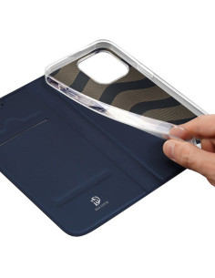 DUX DUCIS Skin Pro - Coque à rabat pour Apple iPhone 15 Pro Max bleu 2