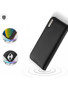 DUX DUCIS Hivo - Case en cuir pour Apple iPhone 15 Plus noir 2