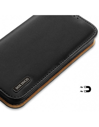 DUX DUCIS Hivo - Case en cuir pour Apple iPhone 15 Plus noir