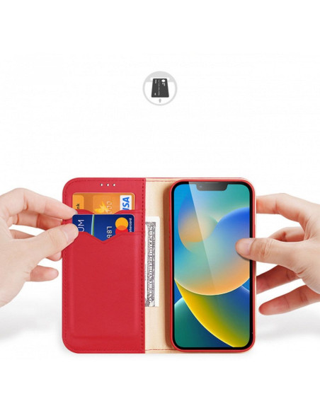 DUX DUCIS HIVO étui pour IPHONE 15 Plus rouge