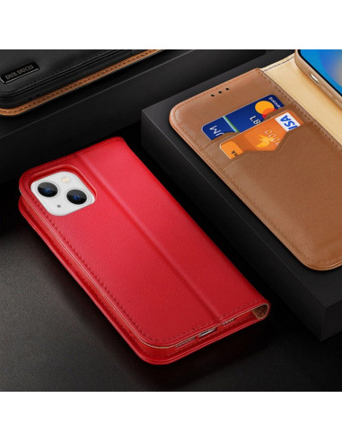 DUX DUCIS HIVO étui pour IPHONE 15 Plus rouge