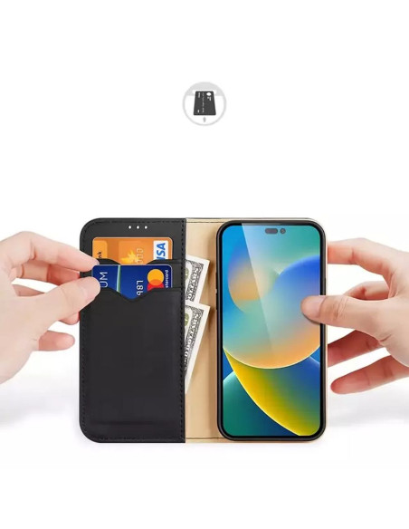 DUX DUCIS HIVO étui pour IPHONE 15 Pro noir