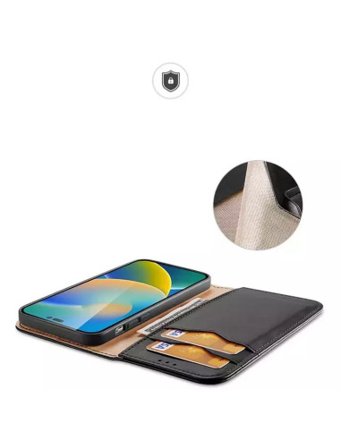 DUX DUCIS HIVO étui pour IPHONE 15 Pro noir