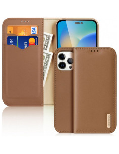 DUX DUCIS HIVO étui pour IPHONE 15 Pro marron