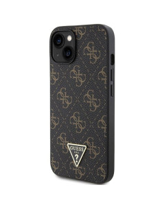 Coque GUESS pour IPHONE 13 / 14 / 15 GUHCP14SPG4GPK (Triangle Metal Logo) noir 2
