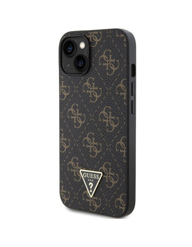 Coque GUESS pour IPHONE 13 / 14 / 15 GUHCP14SPG4GPK (Triangle Metal Logo) noir