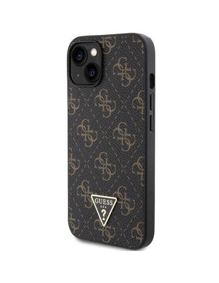 Coque GUESS pour IPHONE 13 / 14 / 15 GUHCP14SPG4GPK (Triangle Metal Logo) noir