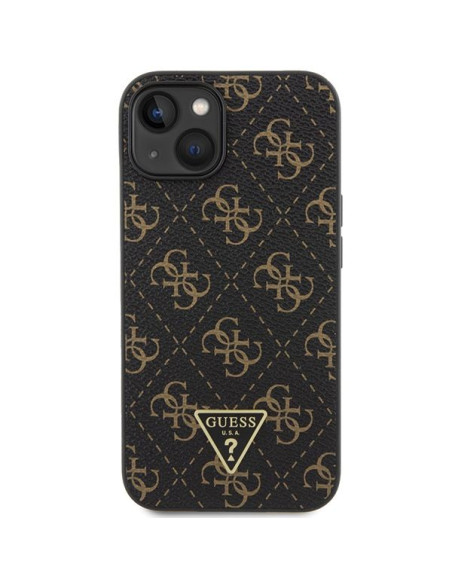 Coque GUESS pour IPHONE 13 / 14 / 15 GUHCP14SPG4GPK (Triangle Metal Logo) noir