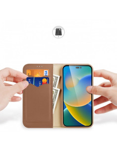 DUX DUCIS HIVO étui pour IPHONE 15 Pro Max marron 2