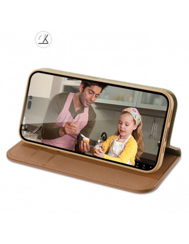 DUX DUCIS HIVO étui pour IPHONE 15 Pro Max marron