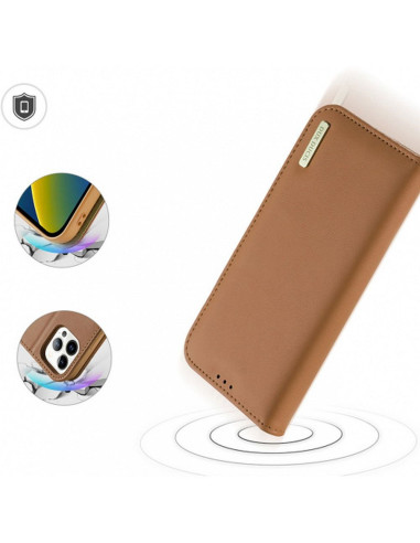 DUX DUCIS HIVO étui pour IPHONE 15 Pro Max marron