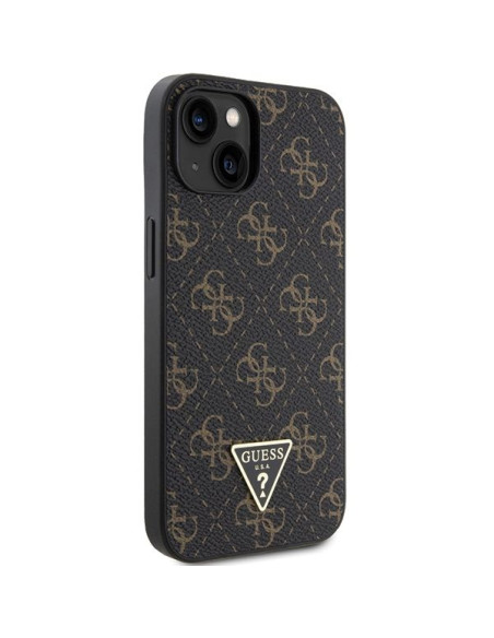 Coque GUESS pour IPHONE 13 / 14 / 15 GUHCP14SPG4GPK (Triangle Metal Logo) noir