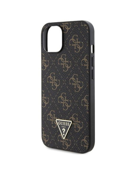 Coque GUESS pour IPHONE 13 / 14 / 15 GUHCP14SPG4GPK (Triangle Metal Logo) noir