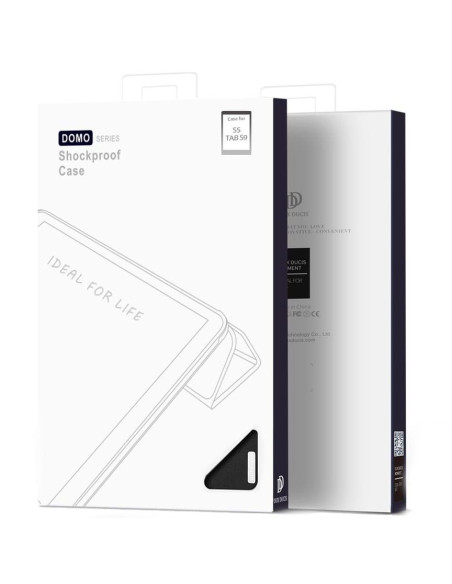 DUX DUCIS Domo - Case pliante avec porte-stylet pour Samsung Tab S9 noir