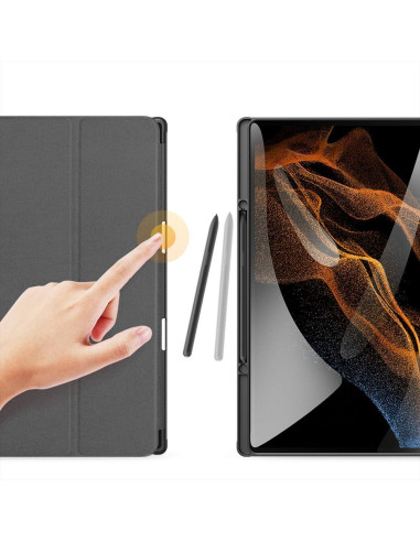DUX DUCIS Domo - Case pliante avec porte-stylet pour Samsung Tab S8 Ultra/S9 Ultra noir