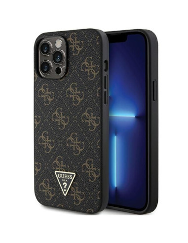 Coque GUESS pour IPHONE 14 Pro GUHCP14LPG4GPK (4G Triangle Metal Logo) noir