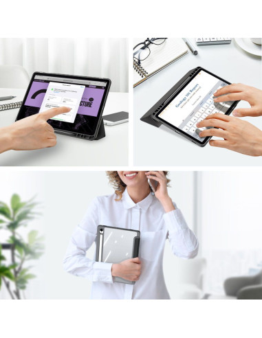 DUX DUCIS Toby - Case intelligente avec porte-stylet pour Samsung Tab S9 noir