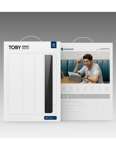 DUX DUCIS Toby - Case intelligente avec porte-stylet pour Samsung Tab S9 noir