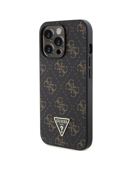 Coque GUESS pour IPHONE 14 Pro GUHCP14LPG4GPK (4G Triangle Metal Logo) noir