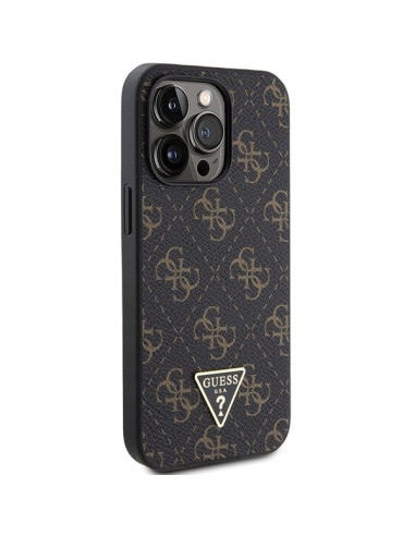 Coque GUESS pour IPHONE 14 Pro GUHCP14LPG4GPK (4G Triangle Metal Logo) noir