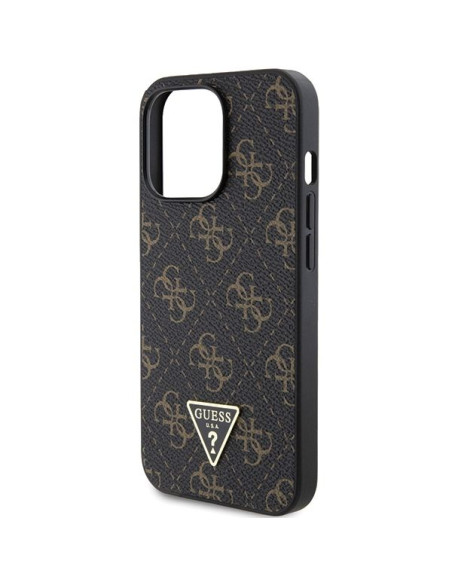 Coque GUESS pour IPHONE 14 Pro GUHCP14LPG4GPK (4G Triangle Metal Logo) noir