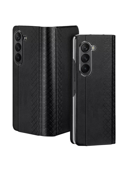 DUX DUCIS Bril - Case en cuir pour Samsung Galaxy Z Fold5 5G noir