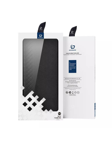DUX DUCIS Bril - Case en cuir pour Samsung Galaxy Z Fold5 5G noir