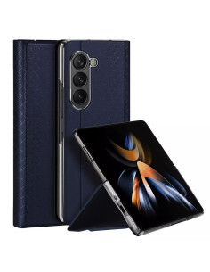 DUX DUCIS Bril - Case en cuir pour Samsung Galaxy Z Fold5 5G bleu