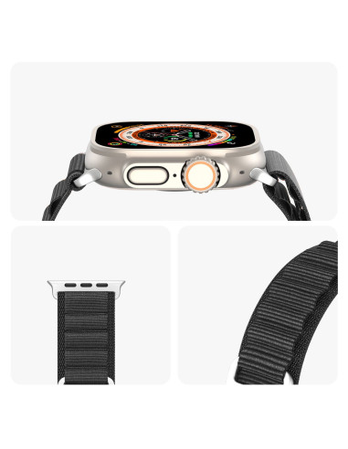 DUX DUCIS GS Bracelet en nylon pour Apple Watch 38 / 40 / 41mm noir