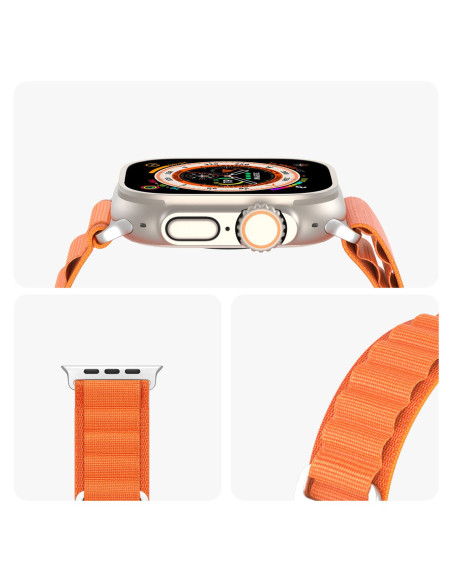 DUX DUCIS GS - Bracelet en nylon pour Apple Watch 38/40/41mm orange