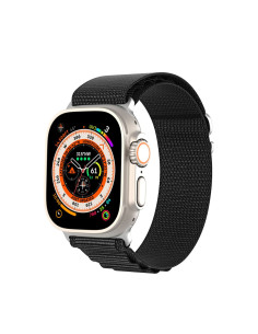 DUX DUCIS GS - Bracelet en nylon pour Apple Watch 42/44/45/49mm noir