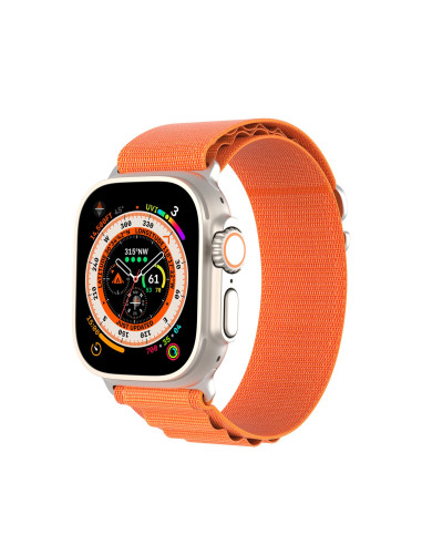 DUX DUCIS GS Bracelet en nylon pour Apple Watch 42 / 44 / 45 / 49 mm orange
