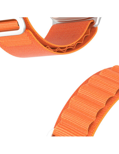 DUX DUCIS GS Bracelet en nylon pour Apple Watch 42 / 44 / 45 / 49 mm orange