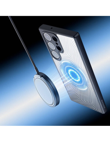 DUX DUCIS Aimo Mag - Case blindée compatible MagSafe pour Samsung Galaxy S23 Ultra noir