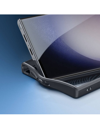 DUX DUCIS Aimo Mag - Case blindée compatible MagSafe pour Samsung Galaxy S23 Ultra noir