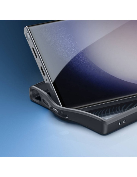 DUX DUCIS Aimo Mag - Case blindée compatible MagSafe pour Samsung Galaxy S23 Ultra noir