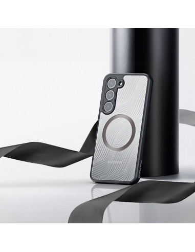 DUX DUCIS Aimo Mag - Case blindée compatible MagSafe pour Samsung Galaxy S23 Plus noir