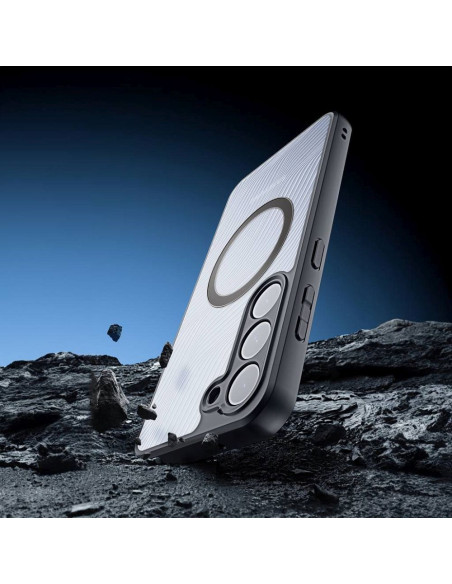 DUX DUCIS Aimo Mag - Case blindée compatible MagSafe pour Samsung Galaxy S23 noir