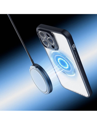 DUX DUCIS Aimo Mag - Case blindée compatible avec MagSafe pour Apple iPhone 14 Pro noir