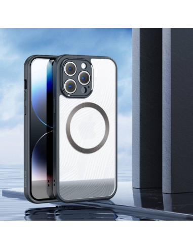 DUX DUCIS Aimo Mag - Case blindée compatible avec MagSafe pour Apple iPhone 14 Pro noir