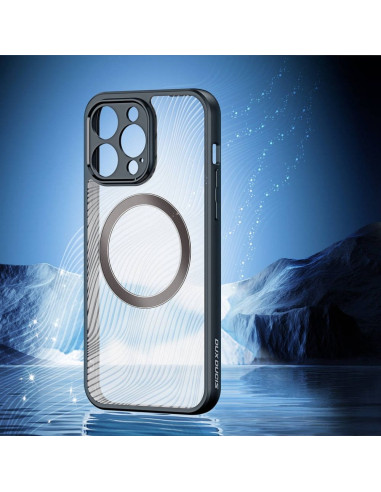 DUX DUCIS Aimo Mag - Case blindée compatible avec MagSafe pour Apple iPhone 14 Pro Max noir