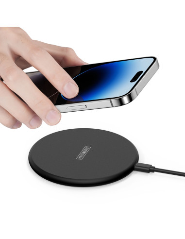 DUZZONA W11 - Chargeur inductif compatible MagSafe 15W noir