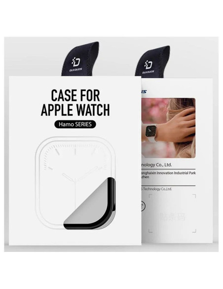 DUX DUCIS Hamo - Coque de protection avec verre pour Apple Watch Ultra/Ultra2 49mm noir