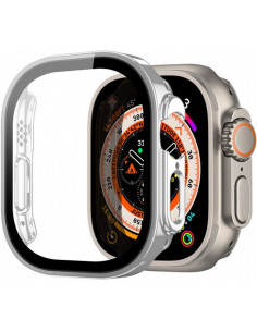 DUX DUCIS Hamo - Coque de protection avec verre pour Apple Watch Ultra/Ultra2 49mm argenté.